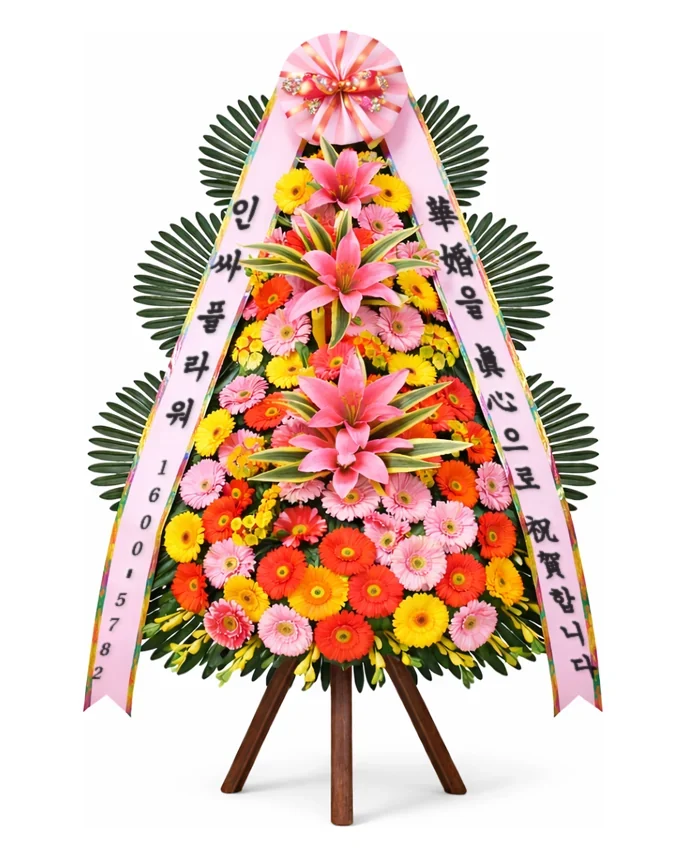 축하화환 3단 고급