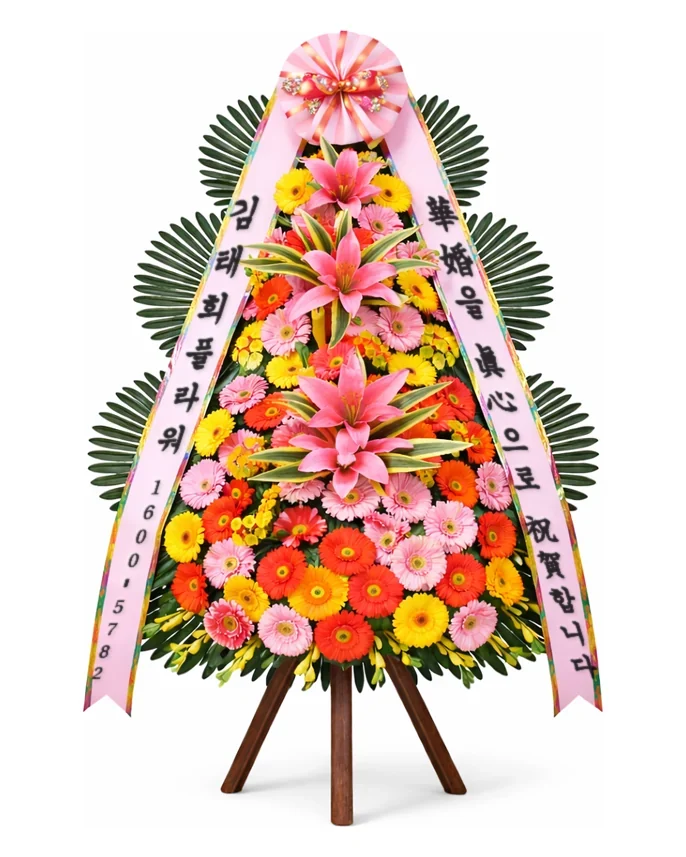 축하화환 3단 고급